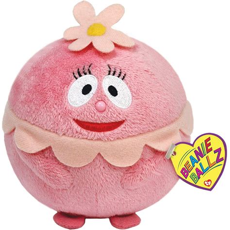 Beanie Ballz Ty Yo Gabba Gabba Foofa Plush Regular By Ty Beanie