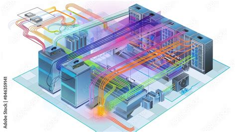 A Detailed Schematic Diagram Illustrating The Principles Of Fiber Optic