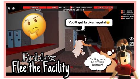 I Keep Getting Broken Hammers Roblox Flee The Facility Youtube