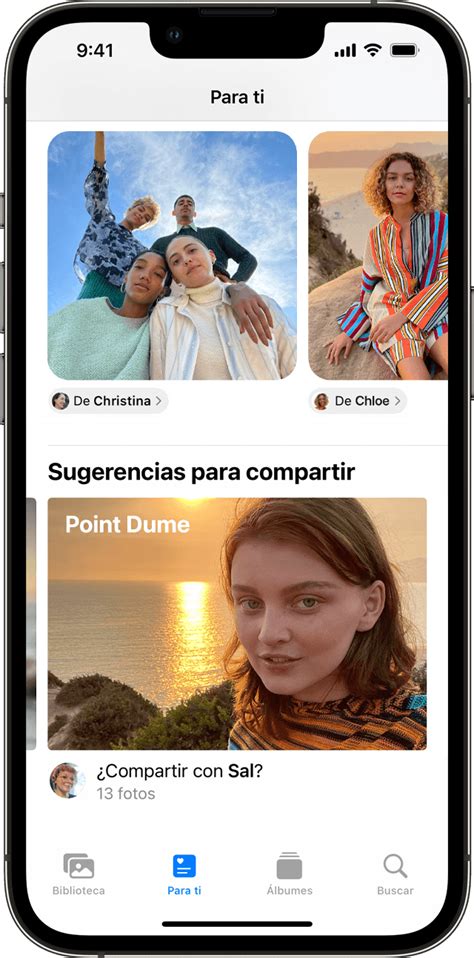 Usar Sugerencias Para Compartir En Fotos Soporte Técnico De Apple