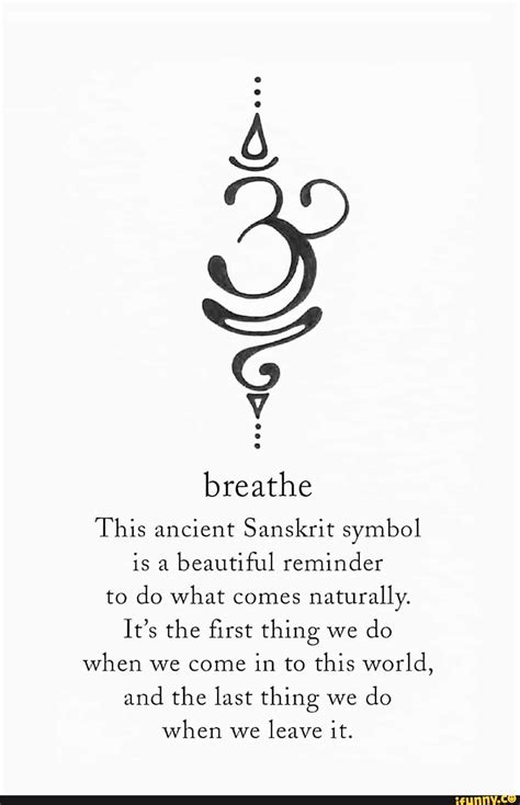 Breathe This Ancient Sanskrit Symbol Is A Beautiful Reminder To Do What