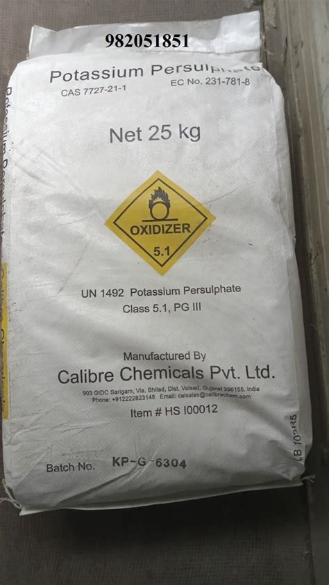 Potassium Persulfate K2s2o8 Latest Price Manufacturers And Suppliers