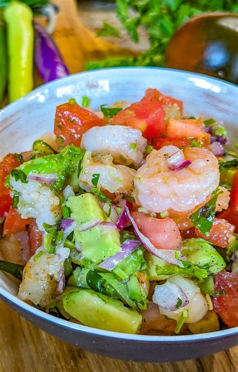 Zesty Lime Shrimp And Avocado Salad Cookmexican