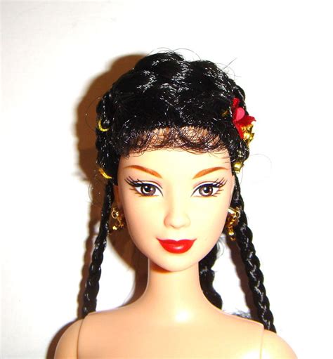 Nude Barbie Black Hair Barbie Doll Asian Barbie Doll For Ooak Bn D