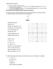 Precalculus Honors Module Seven Lesson Two Activity Camila Sa Docx