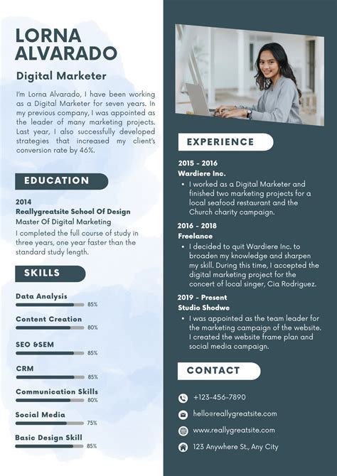 Build Digital Marketing Resume For Fresher Free Template Samples