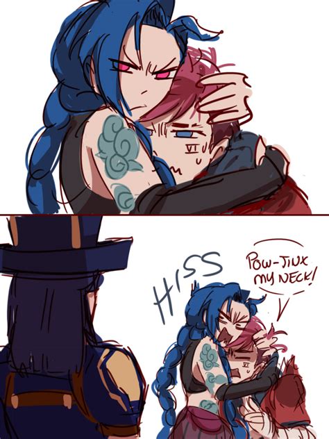 Jinx protects her gay big sister Vi even from the forces ofSpatzilineの漫画