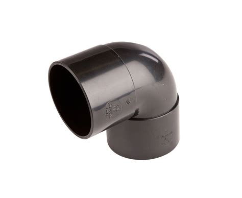 Black Pvc 50mm 90 Degree Joints Pool Heating Pvc Fittings