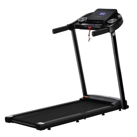 Homcom Folding Treadmill Electric Motorised Running Machine With Led