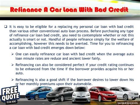 Refinancing Car Loan With Bad Credit Instant Approval