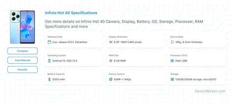 Infinix Hot Specifications Devicebeast