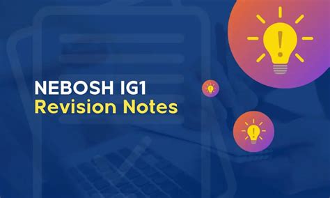 NEBOSH IG1 Revision Notes