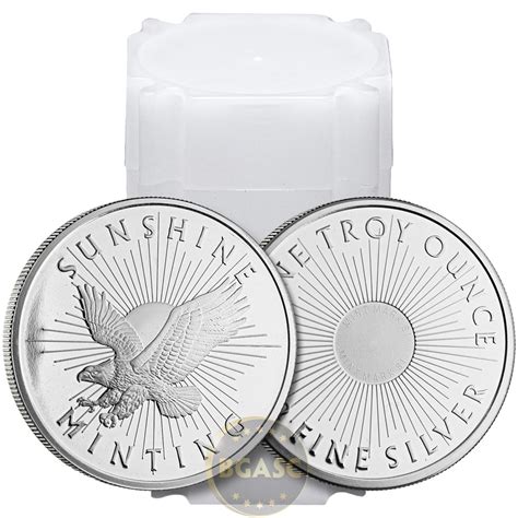 Buy 1 oz Silver Rounds Sunshine Minting .999 Fine Silver Bullion - 1 oz ...