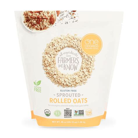 Get One Degree Organic Sprouted Rolled Oats 45 Oz Delivered Weee