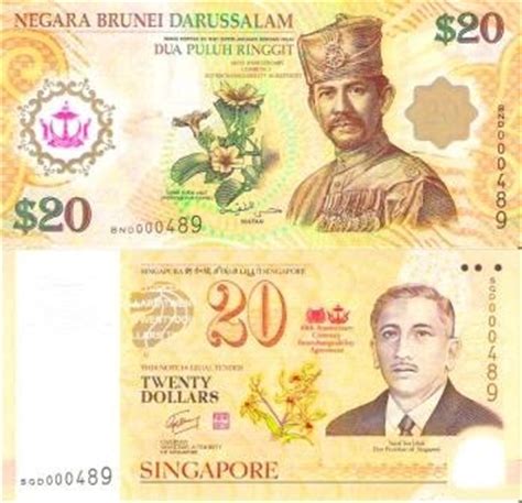 Brunei - Our Golden Legacy: Brunei's and Singapore's New $20 Polymer Notes