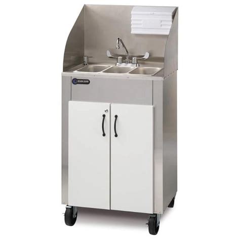 Ozark River Manufacturing Elite Pro 3 Portable Hot Water Sink Three Basin With Stainless Steel