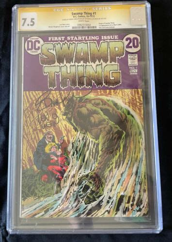 Swamp Thing 1 Dc Comics 1972 CGC Signed By Bernie Wrightson And Len