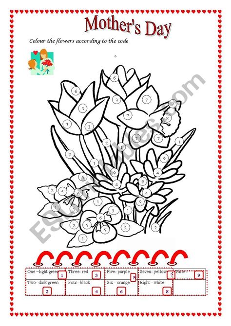 Mother´s Day Esl Worksheet By Apolzan