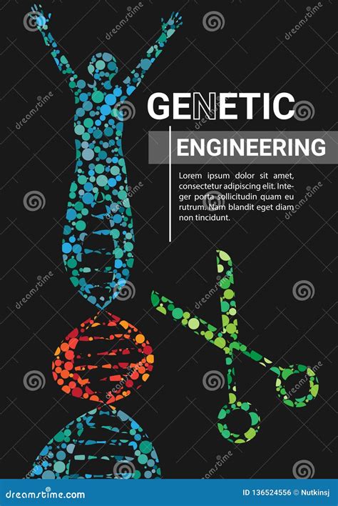 Genetic Engineering for Science Book Cover Stock Vector - Illustration ... 
