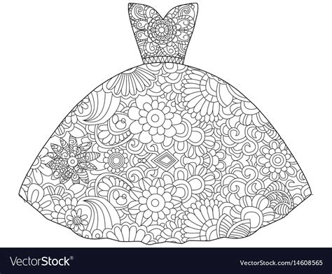 Coloring Pages Of Princess Dresses