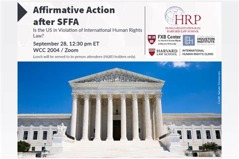 Affirmative Action After SFFA Is The US In Violation Of International