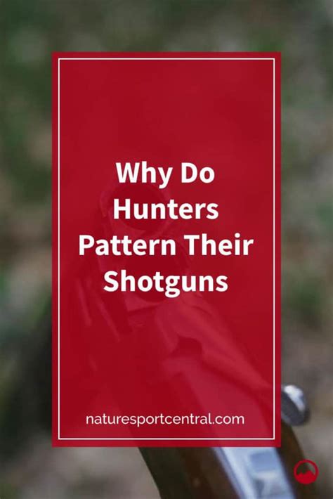 Why Do Hunters Pattern Their Shotguns