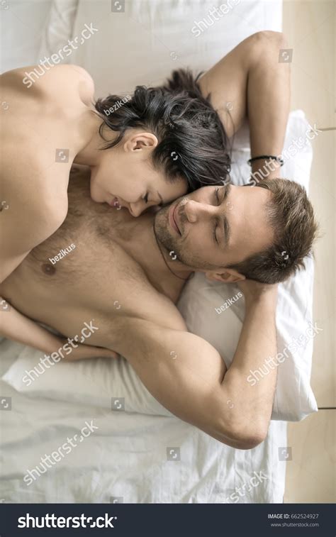 Tender Nude Hugging Couple Closed Eyes Stock Photo Shutterstock