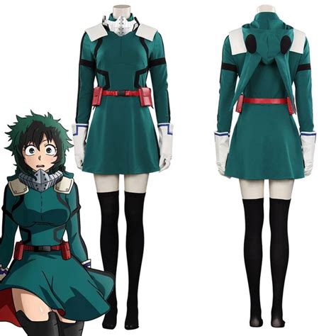 Boku No Hero Academia Midoriya Izuku Women Dress Outfits Halloween