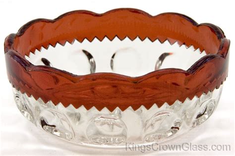 Kings Crown Glass U S Glass Co Sauce Nappy 4 Inch Kings Crown Glass Decorative Bowls