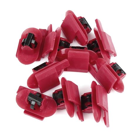 10pcs Plastic Rivet Red Bumper Fender Fastener Clips Retainer For Gm 11547026