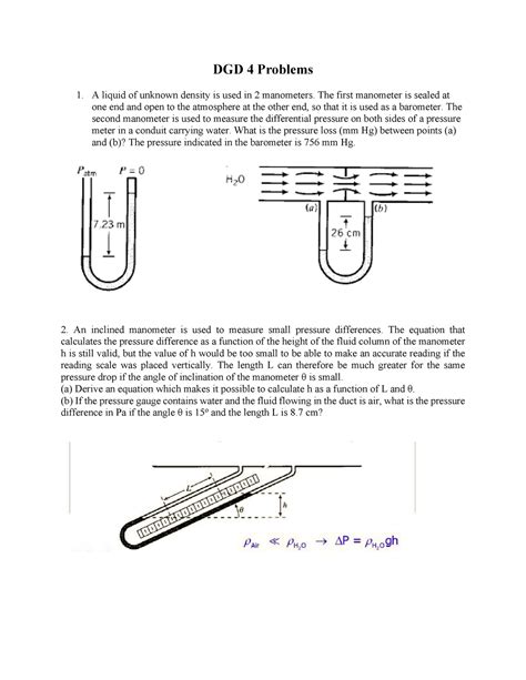 CHG1125 Fall 2021 DGD4 Practice Problems DGD 4 Problems A Liquid Of