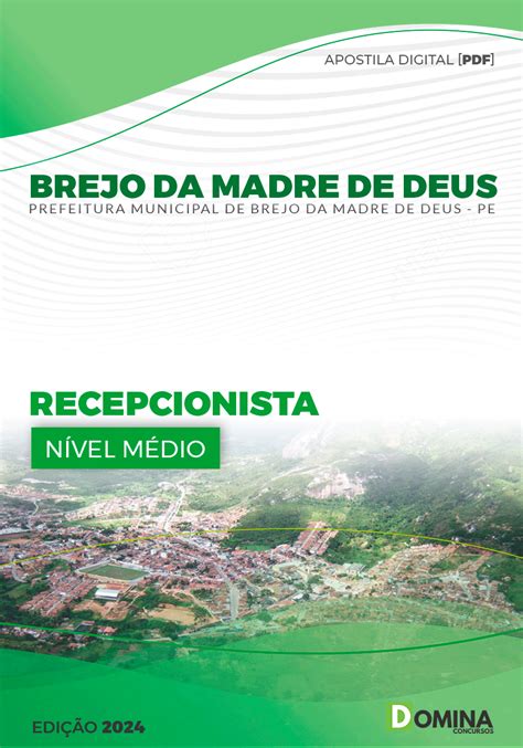 Apostila Pref Brejo Da Madre De Deus Pe Recepcionista