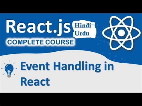 Learn Event Handling In React React Complete Course For Beginner