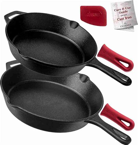 Cuisinel Cast Iron Skillets Set Review Memaws Southern Kitchen