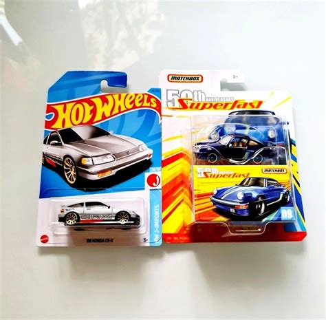 Hot Wheels Honda Cr X Matchbox Superfast Th Anniversary Porsche Turbo Hotwheels J