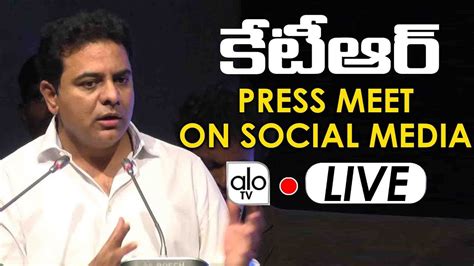 Minister Ktr Live Ktr Press Meet Live On Social Media Trs Working