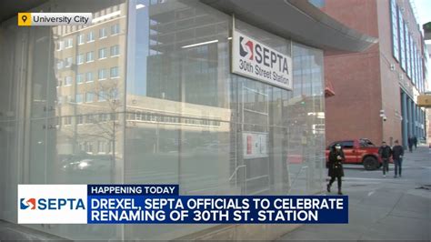 Drexel University Septa Officials Celebrate Renaming Of Th Street