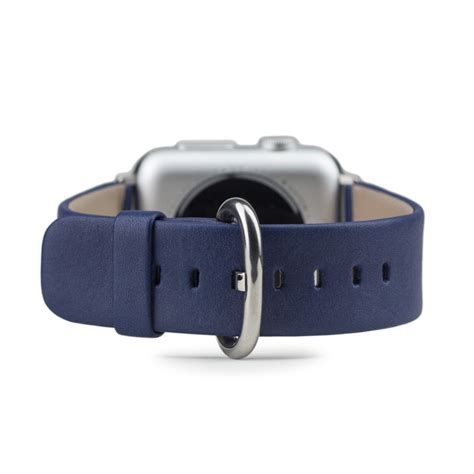 Ремешок для Apple Watch 44/45/46 mm из кожи теленка, синего цвета за 9 ...