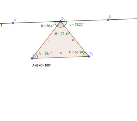 Suma De Angulos Interiores De Un Triangulo GeoGebra