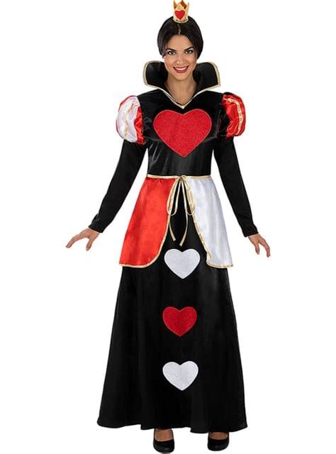 Costume Da Regina Di Cuori Classico Da Donna Taglie Forti Consegna 24h