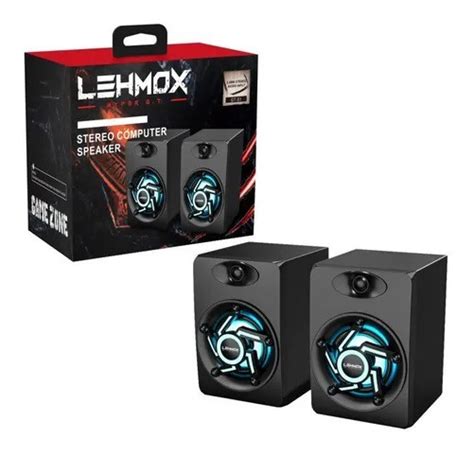 Caixa De Som Pc Game Lehmox Gt S1 Rgb Hyper Gt Original Shopee Brasil