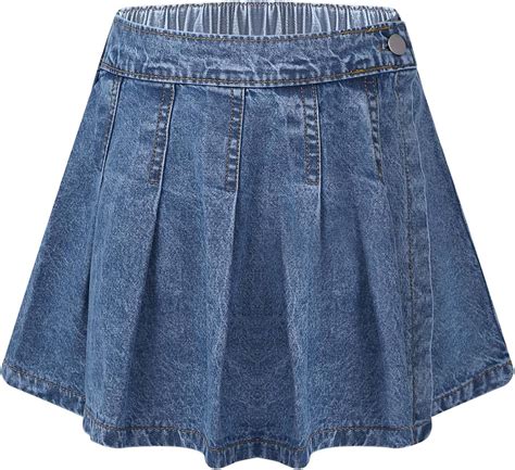 Agoky Mini Falda Mezclilla Para Ni A Flada Pantalones Corto De Vaquero