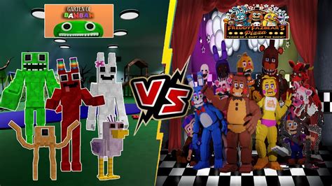 Garten Of Banban Vs Five Nights At Freddy S Fnaf Minecraft Pe Youtube