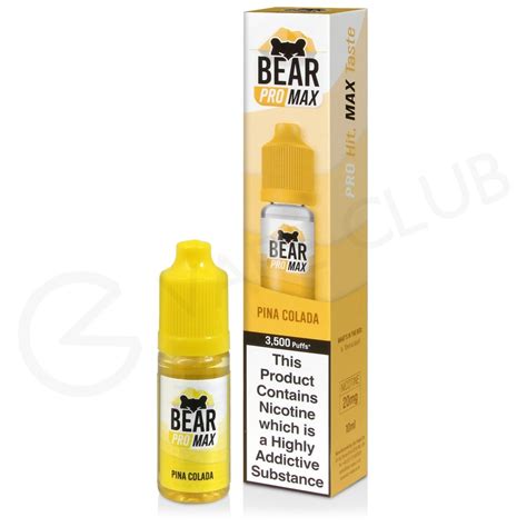 Pina Colada Bear Pro Max Nic Salt E Liquid 4 For £10