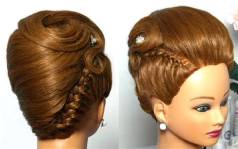 Прическа для средних волос: ракушка с косой | Long hair designs, Long ...