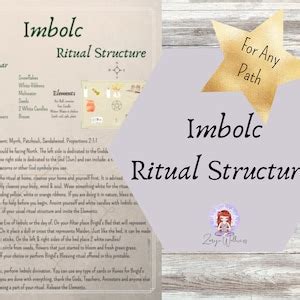 Imbolc Printable Guide Antique Style Wheel Of The Year Grimoire Pages