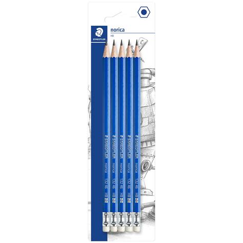 Staedtler Norica Pencil With Eraser Tip Hb Pack Of Bk D