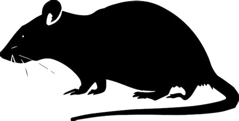 Premium Vector | Rat vector silhouette illustration