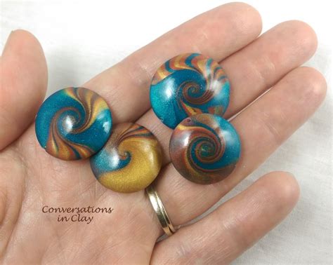 Vortex Polymer Clay Swirl Beads Bead Art Polymer Clay Fimo Beads