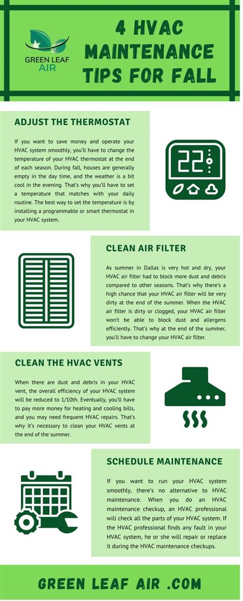 4 Hvac Maintenance Tips For Fall Infographic Artofit